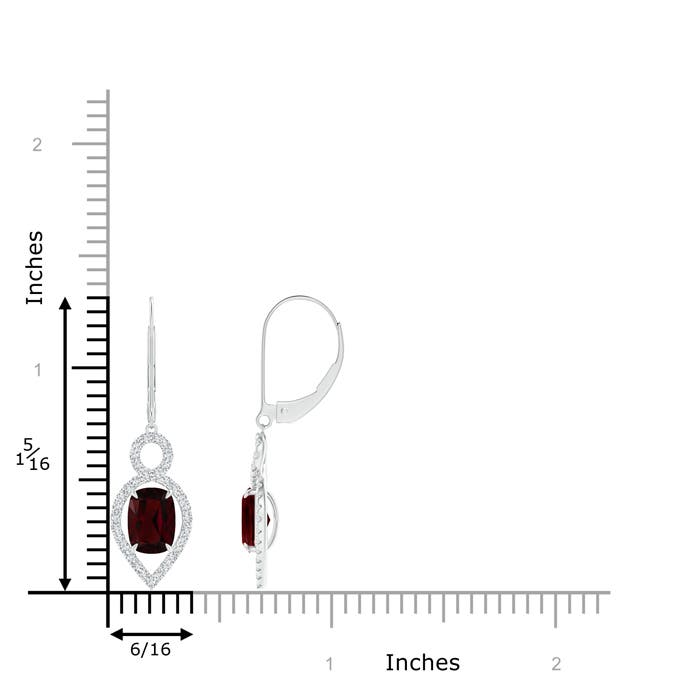 A - Garnet / 2.53 CT / 14 KT White Gold