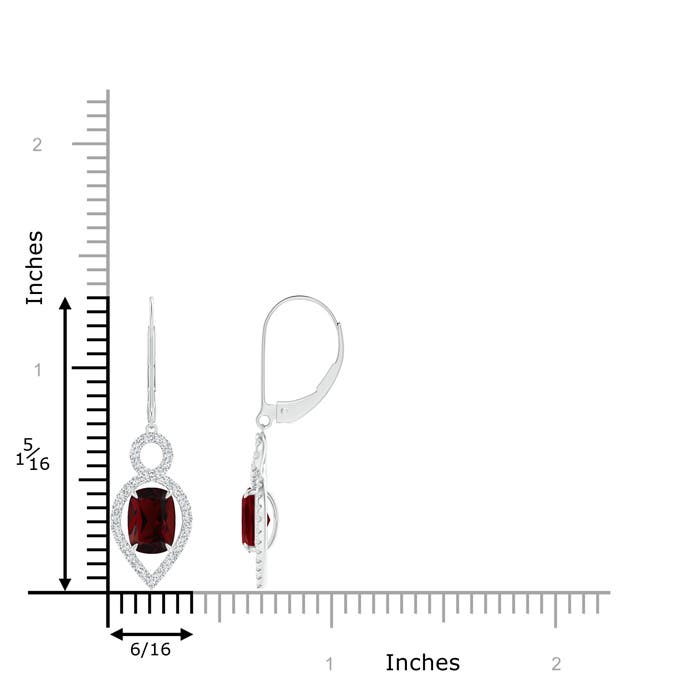 AA - Garnet / 2.53 CT / 14 KT White Gold