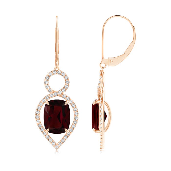 A - Garnet / 6.23 CT / 14 KT Rose Gold