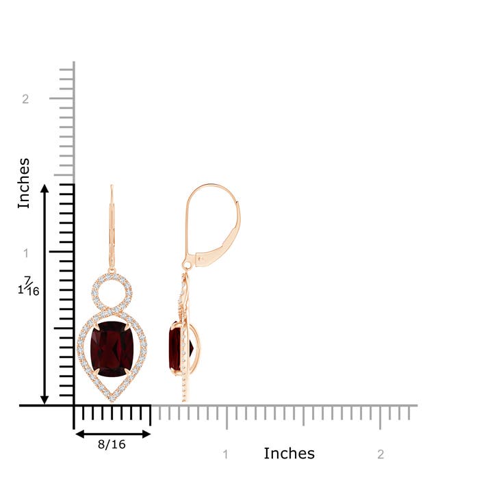 A - Garnet / 6.23 CT / 14 KT Rose Gold