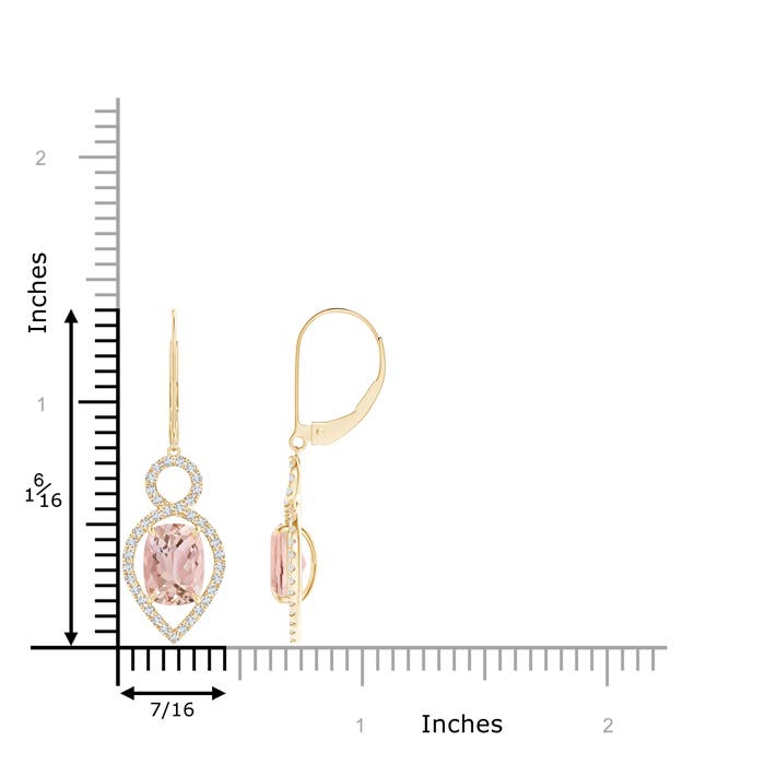 AAAA - Morganite / 2.77 CT / 14 KT Yellow Gold