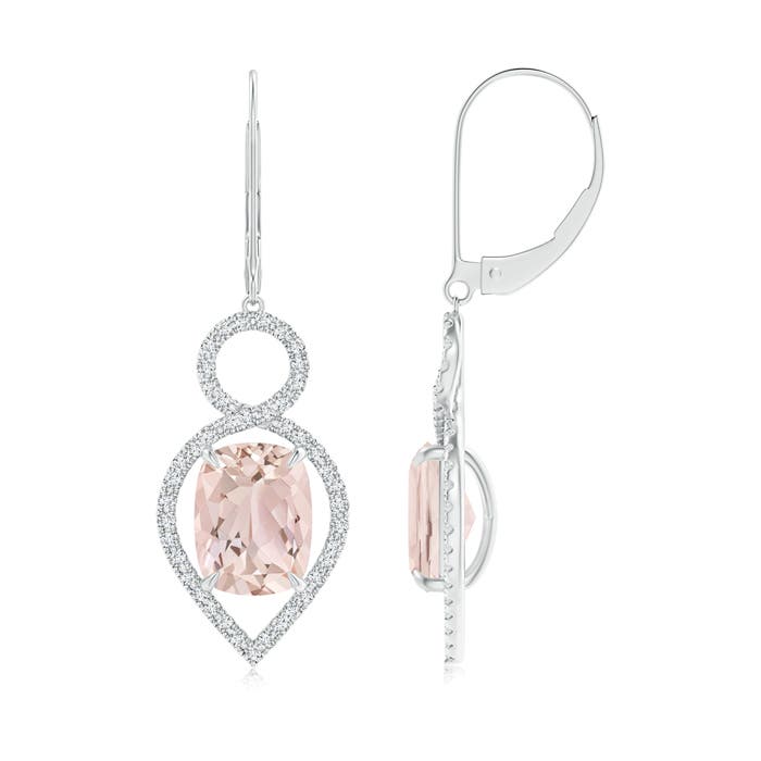 A - Morganite / 4.03 CT / 14 KT White Gold