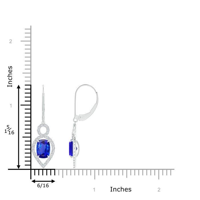 AAA - Tanzanite / 2.23 CT / 14 KT White Gold