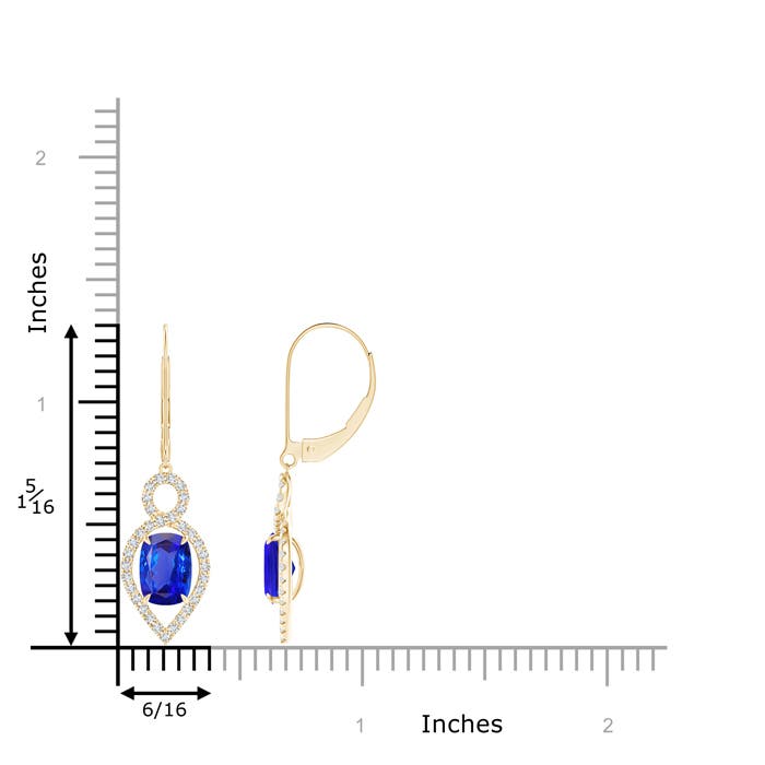 AAA - Tanzanite / 2.23 CT / 14 KT Yellow Gold