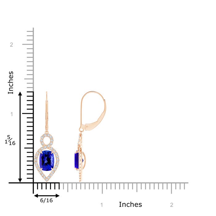 AAAA - Tanzanite / 2.23 CT / 14 KT Rose Gold