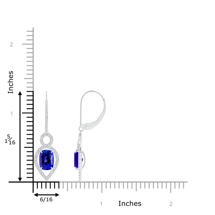 AAAA - Tanzanite / 2.23 CT / 14 KT White Gold