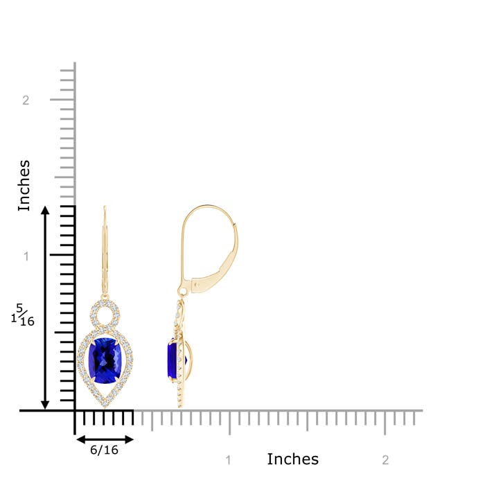 AAAA - Tanzanite / 2.23 CT / 14 KT Yellow Gold