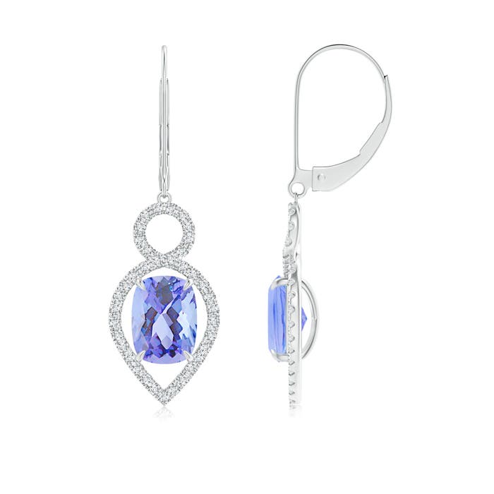 A - Tanzanite / 3.57 CT / 14 KT White Gold