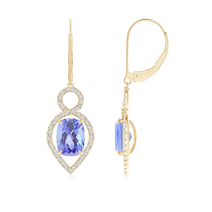 A - Tanzanite / 3.57 CT / 14 KT Yellow Gold