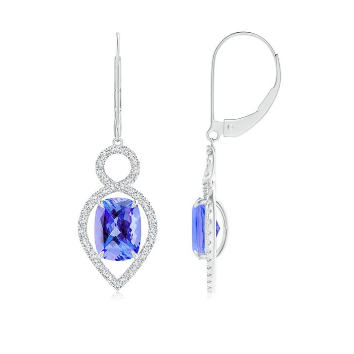 AA - Tanzanite / 3.57 CT / 14 KT White Gold