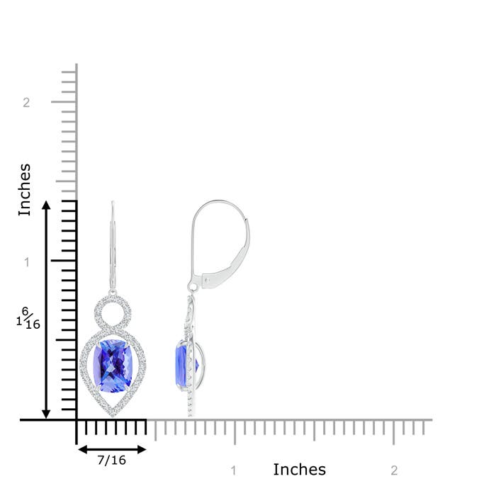 AA - Tanzanite / 3.57 CT / 14 KT White Gold