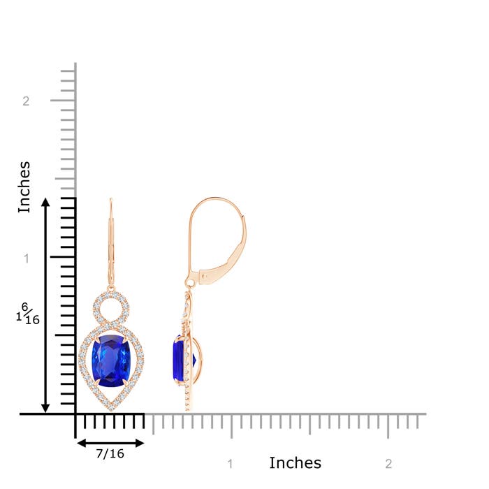 AAA - Tanzanite / 3.57 CT / 14 KT Rose Gold