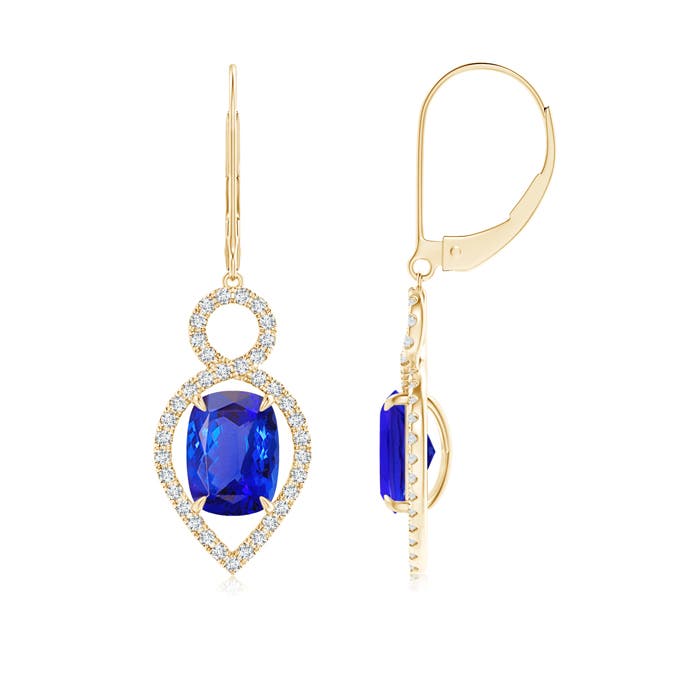 AAA - Tanzanite / 3.57 CT / 14 KT Yellow Gold