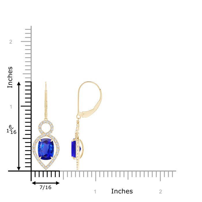 AAA - Tanzanite / 3.57 CT / 14 KT Yellow Gold