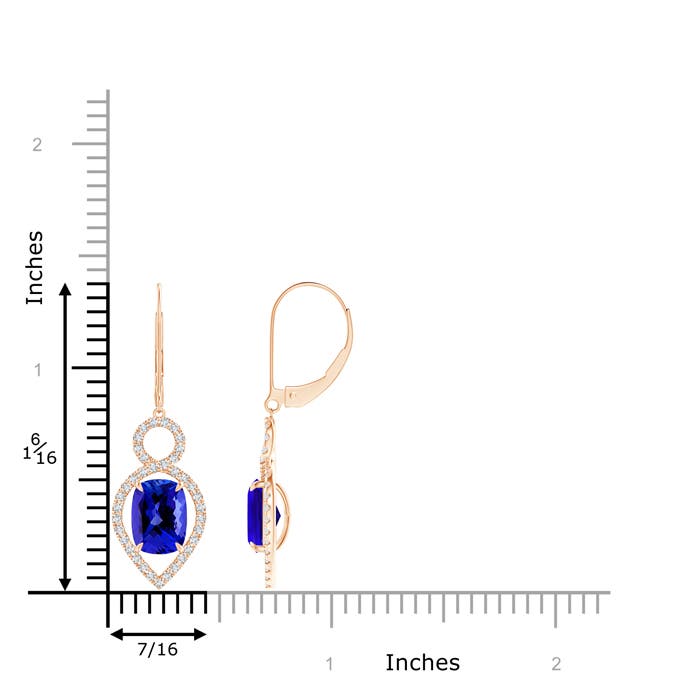 AAAA - Tanzanite / 3.57 CT / 14 KT Rose Gold