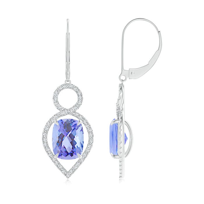 A - Tanzanite / 5.33 CT / 14 KT White Gold