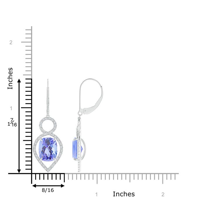 A - Tanzanite / 5.33 CT / 14 KT White Gold