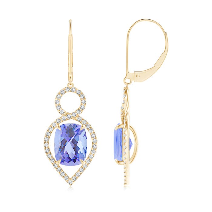 A - Tanzanite / 5.33 CT / 14 KT Yellow Gold