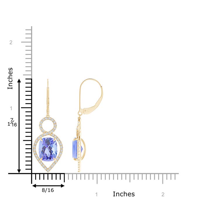 A - Tanzanite / 5.33 CT / 14 KT Yellow Gold