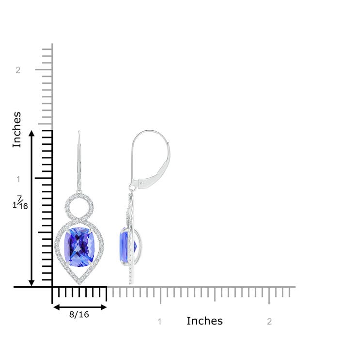 AA - Tanzanite / 5.33 CT / 14 KT White Gold