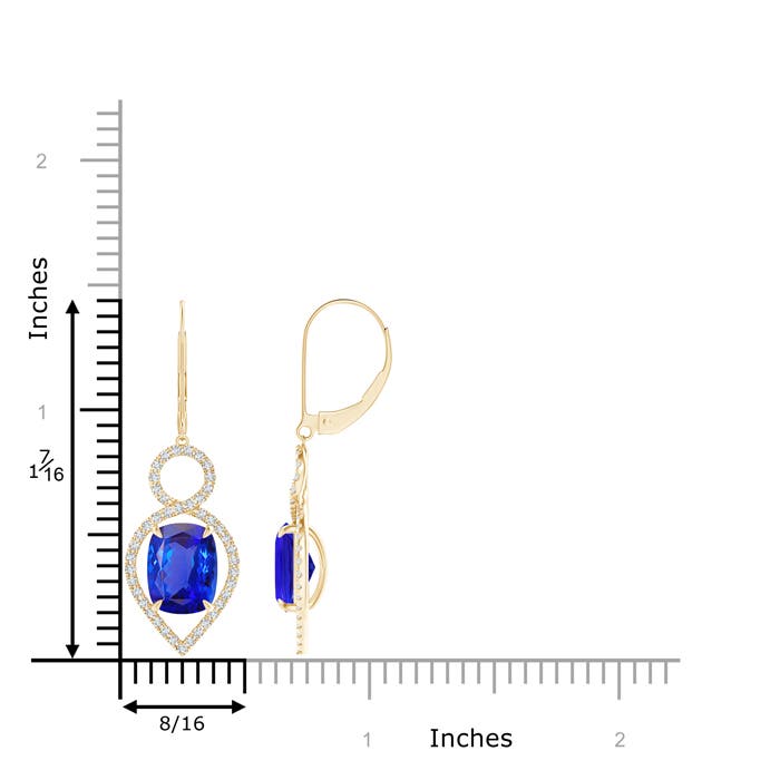 AAA - Tanzanite / 5.33 CT / 14 KT Yellow Gold