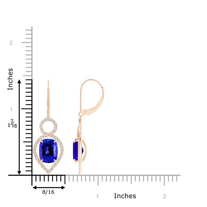 AAAA - Tanzanite / 5.33 CT / 14 KT Rose Gold