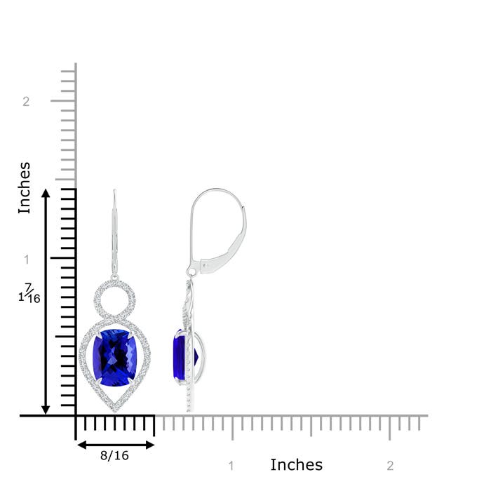 AAAA - Tanzanite / 5.33 CT / 14 KT White Gold