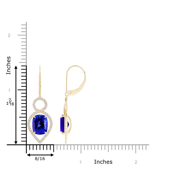 AAAA - Tanzanite / 5.33 CT / 14 KT Yellow Gold