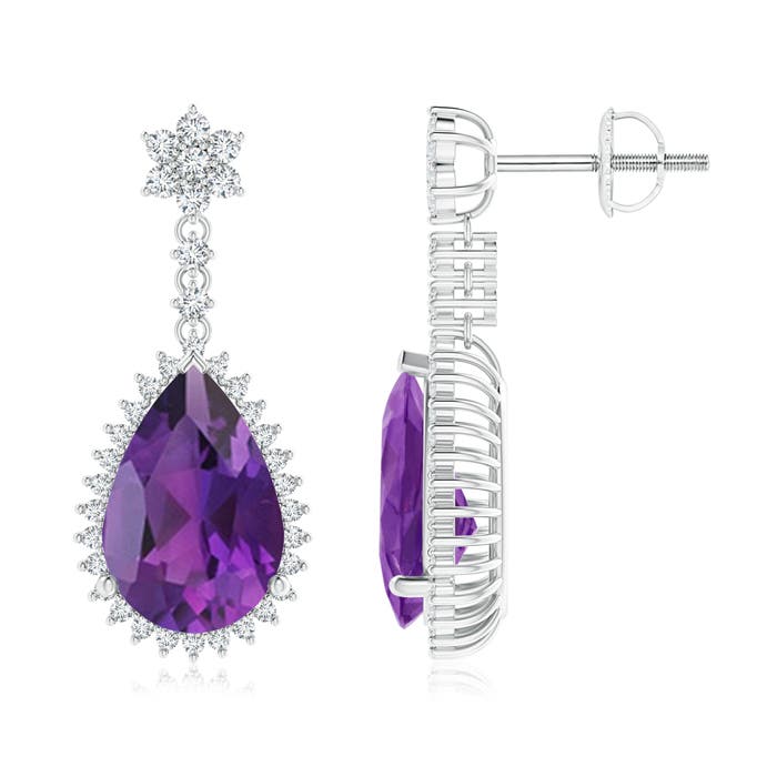 AAA - Amethyst / 5.79 CT / 14 KT White Gold