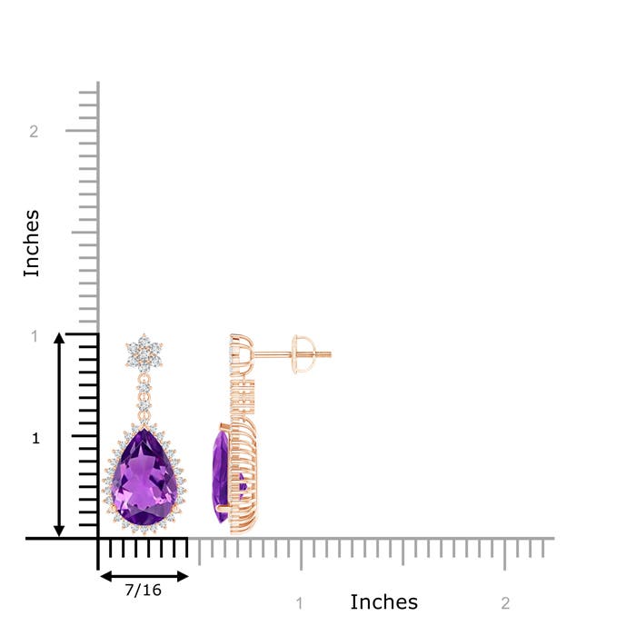 AAAA - Amethyst / 5.79 CT / 14 KT Rose Gold