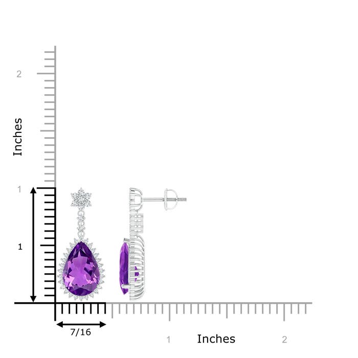 AAAA - Amethyst / 5.79 CT / 14 KT White Gold