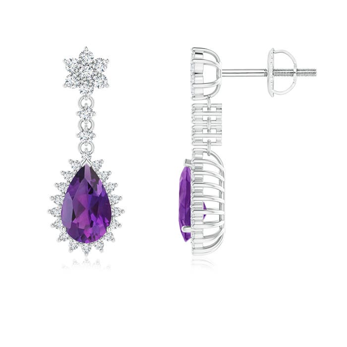 AAA - Amethyst / 1.88 CT / 14 KT White Gold