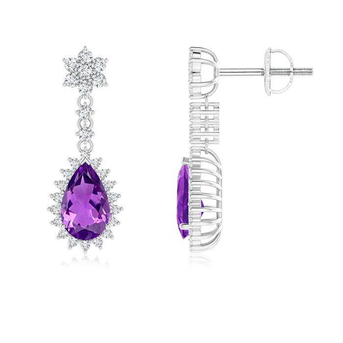 AAAA - Amethyst / 1.88 CT / 14 KT White Gold