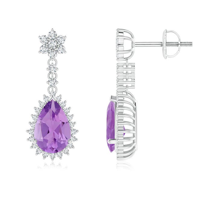 A - Amethyst / 2.62 CT / 14 KT White Gold
