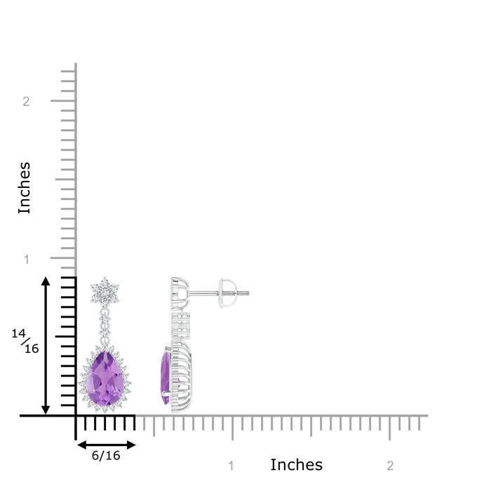 A - Amethyst / 2.62 CT / 14 KT White Gold