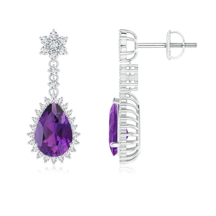 AAA - Amethyst / 2.62 CT / 14 KT White Gold