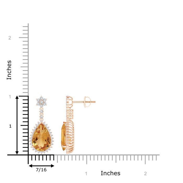 A - Citrine / 5.29 CT / 14 KT Rose Gold