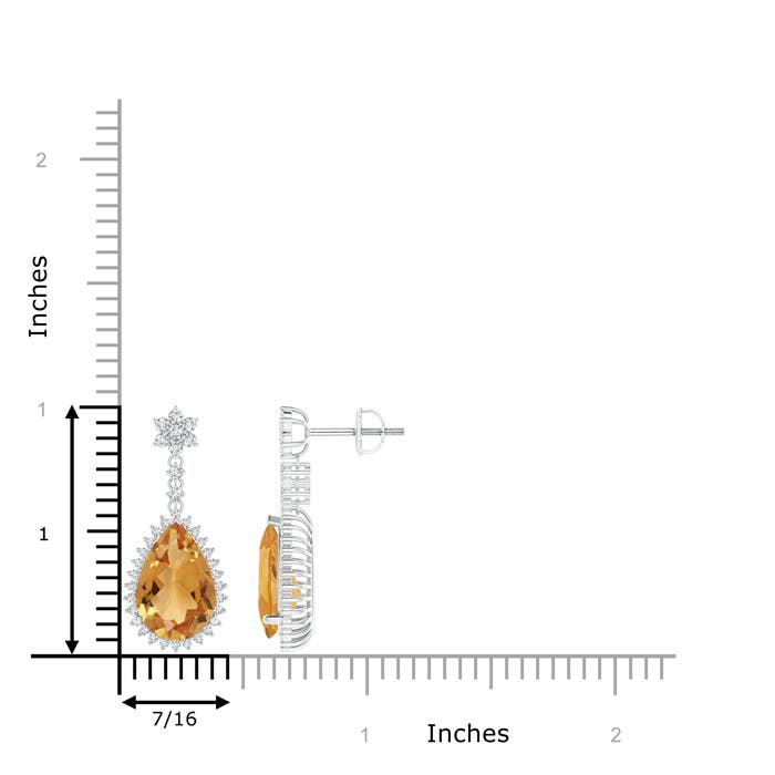 A - Citrine / 5.29 CT / 14 KT White Gold