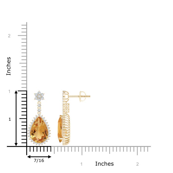 A - Citrine / 5.29 CT / 14 KT Yellow Gold