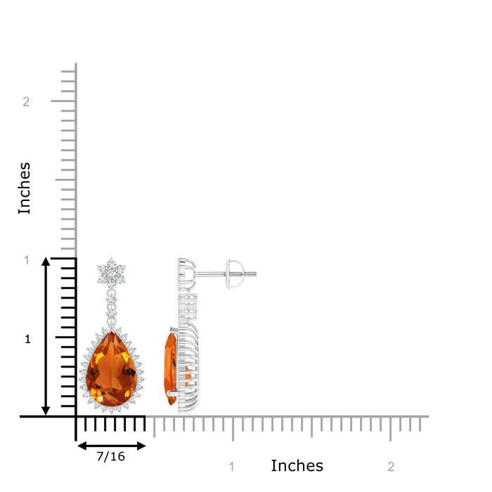 AAAA - Citrine / 5.29 CT / 14 KT White Gold