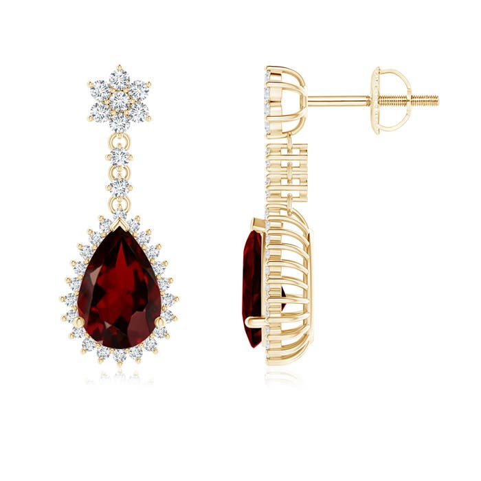 AAA - Garnet / 3.52 CT / 14 KT Yellow Gold