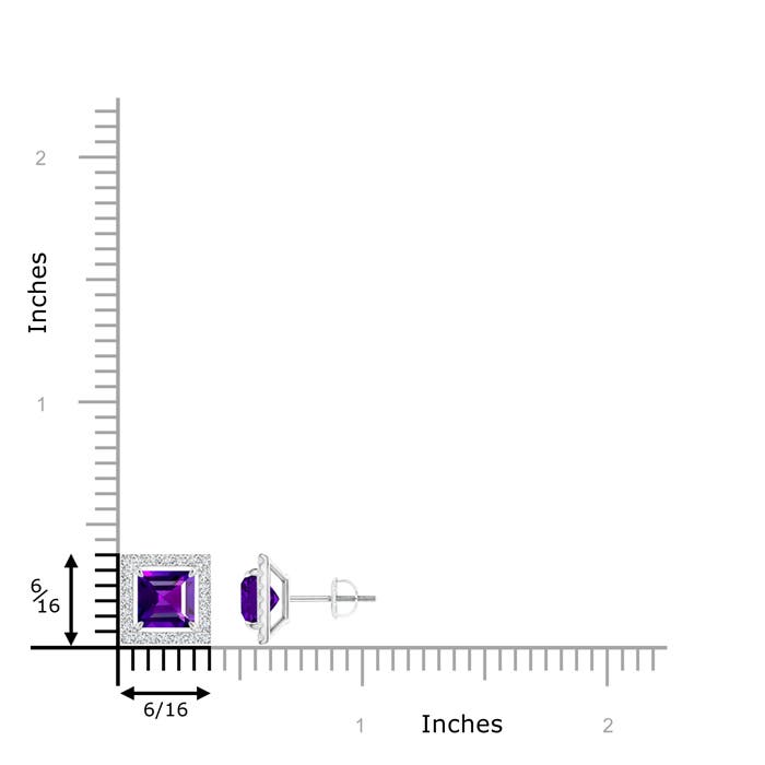 AAAA - Amethyst / 2.38 CT / 14 KT White Gold