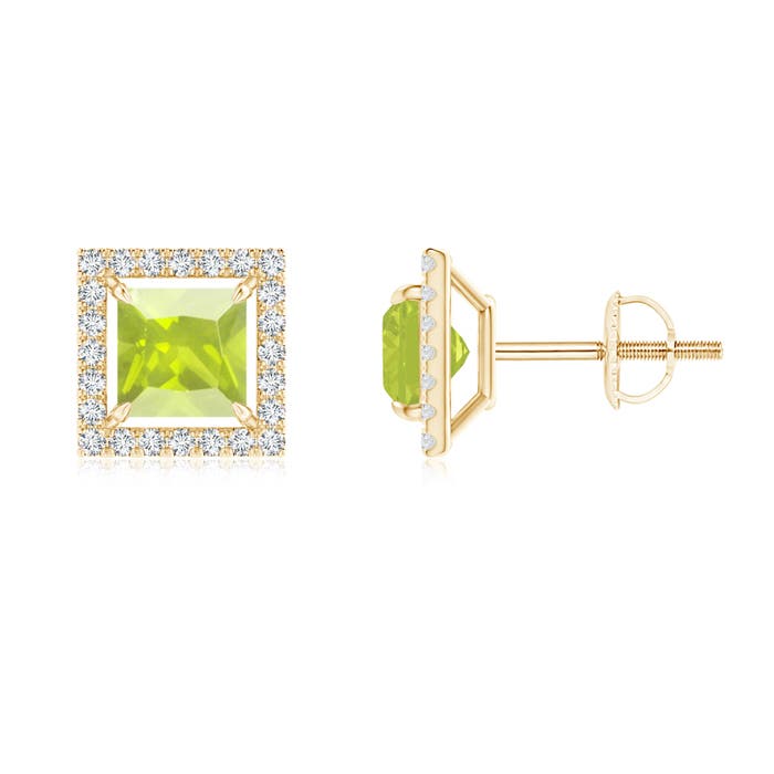 A - Peridot / 1.59 CT / 14 KT Yellow Gold