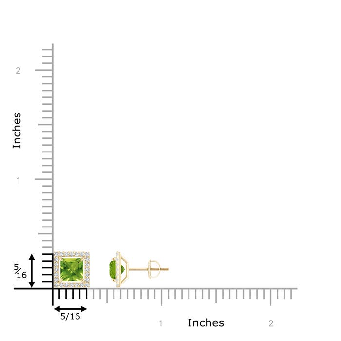 AAAA - Peridot / 1.59 CT / 14 KT Yellow Gold