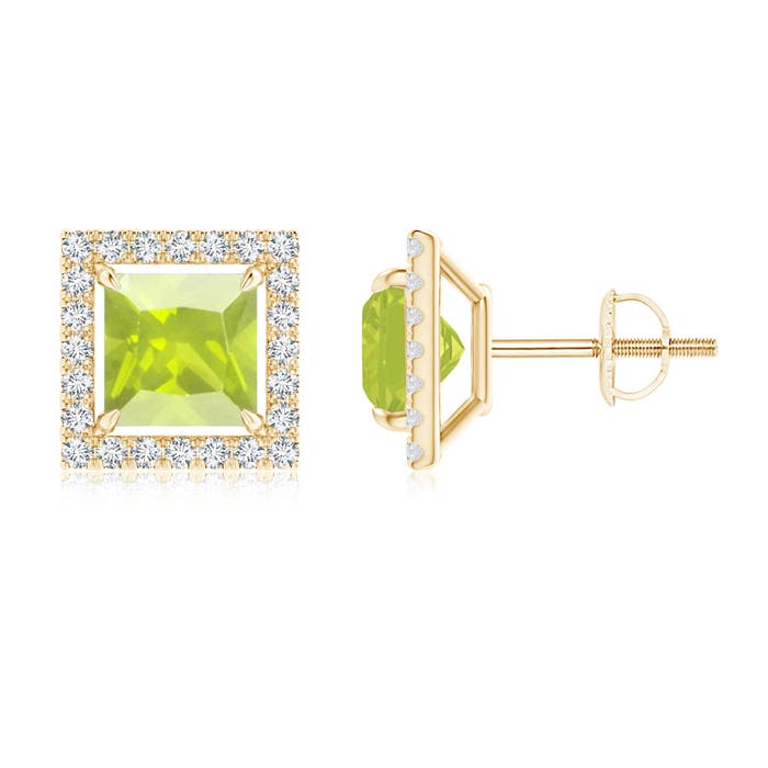 A - Peridot / 2.58 CT / 14 KT Yellow Gold