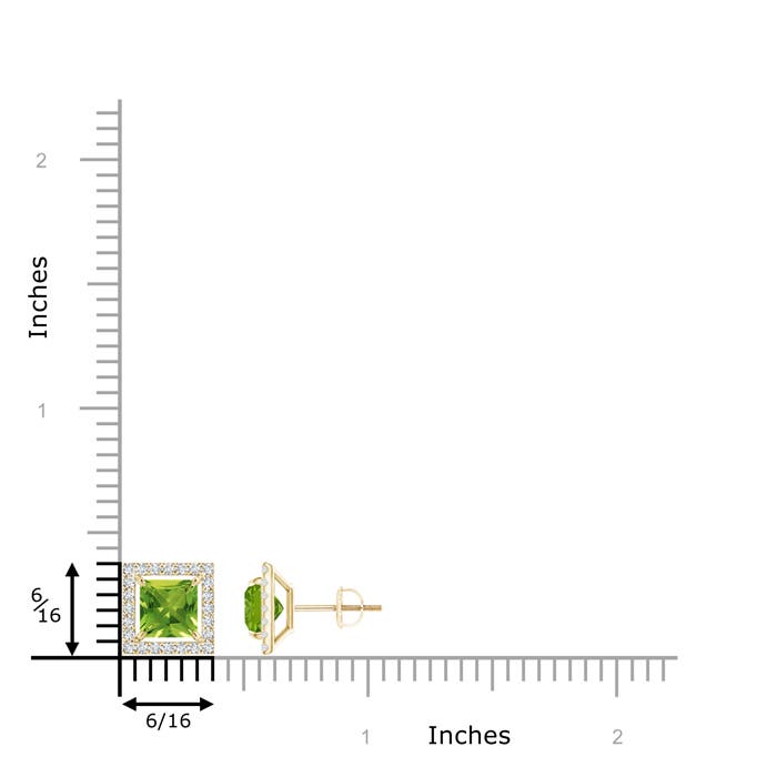 AAAA - Peridot / 2.58 CT / 14 KT Yellow Gold