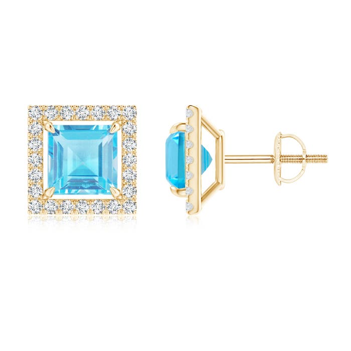 AA - Swiss Blue Topaz / 3.08 CT / 14 KT Yellow Gold