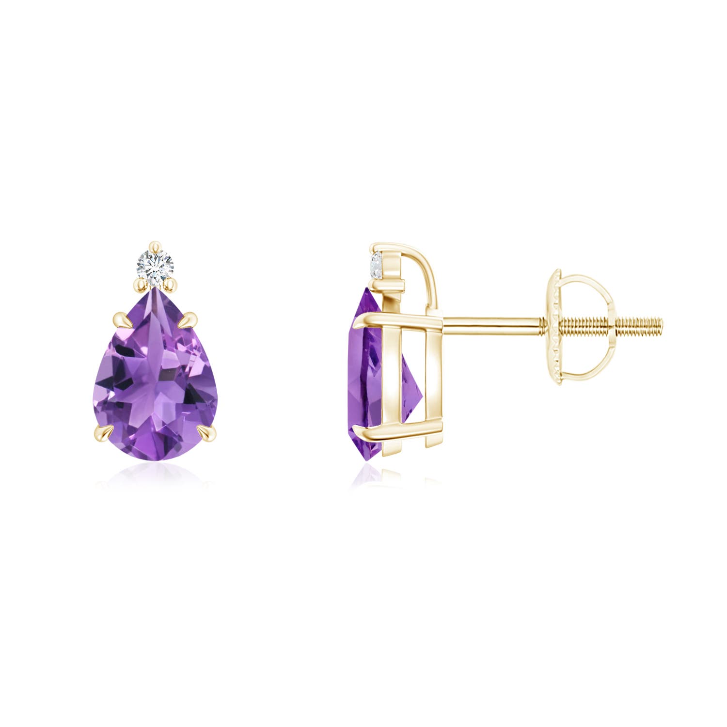 AA - Amethyst / 1.23 CT / 14 KT Yellow Gold