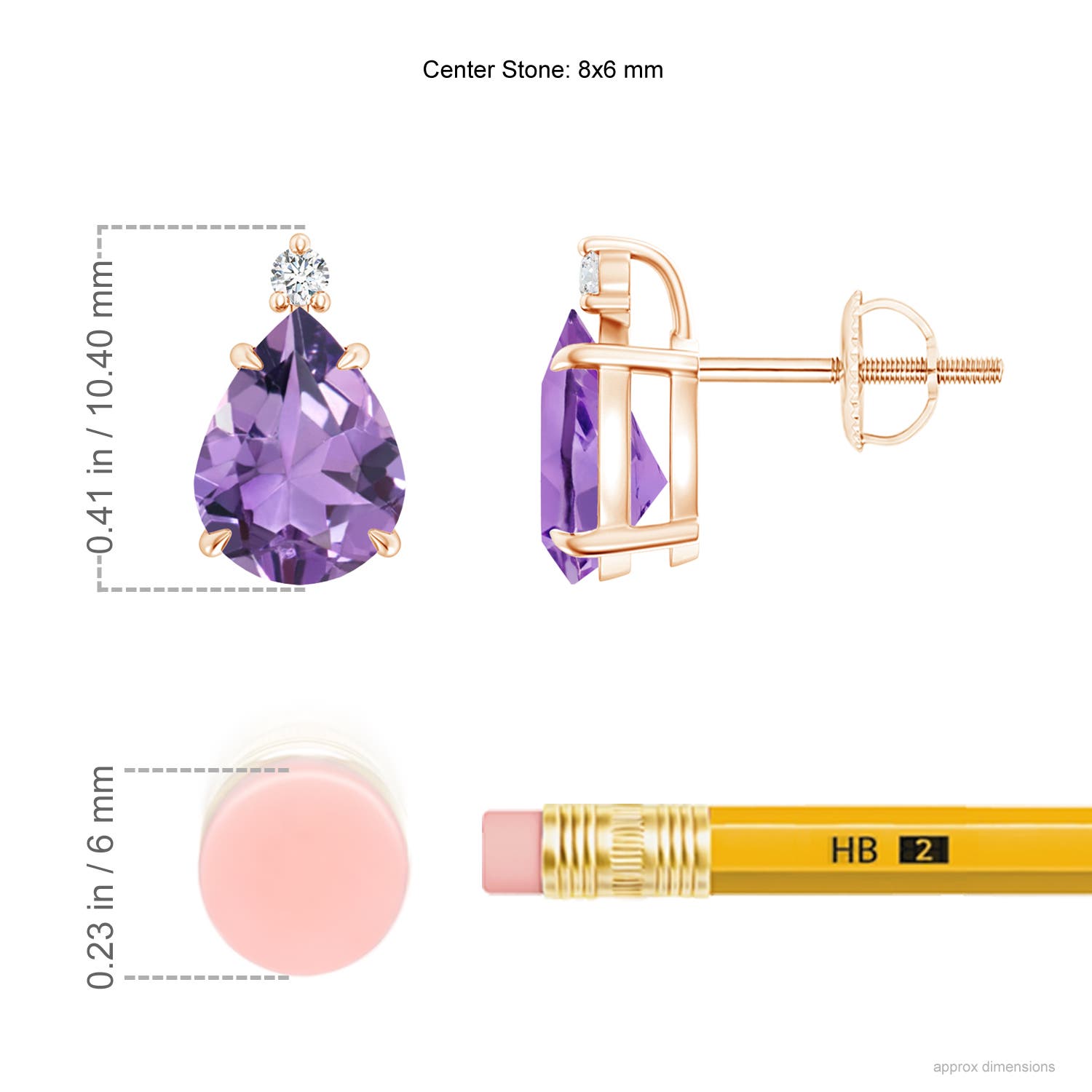 A - Amethyst / 2.04 CT / 14 KT Rose Gold