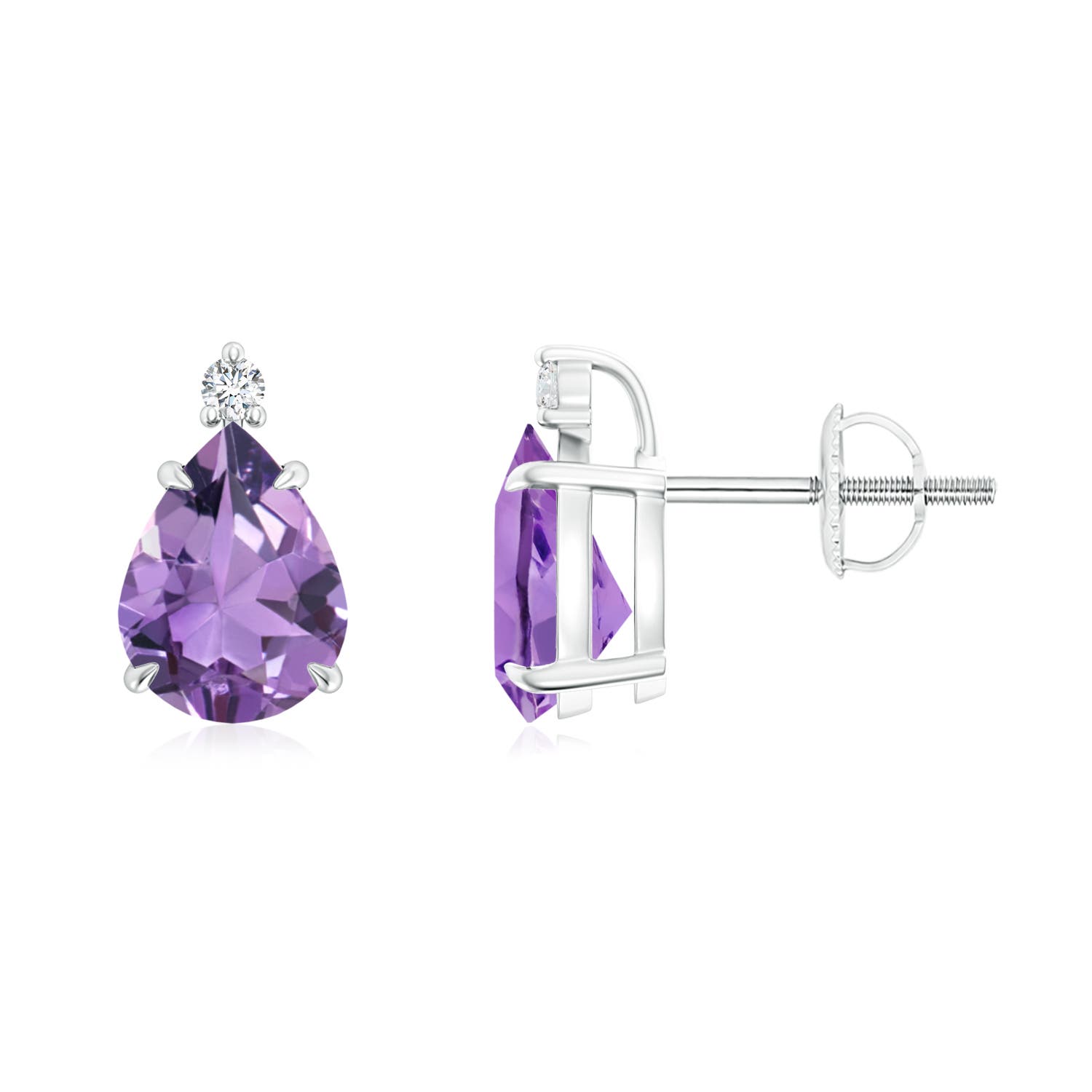 A - Amethyst / 2.04 CT / 14 KT White Gold